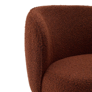 Fotel Ulit boucle terakotowy kave home