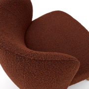 Fotel Ulit boucle terakotowy kave home
