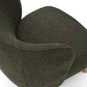 Fotel Ulit zielony kave home