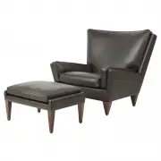 Fotel V11 Smooth leather coffee Gubi