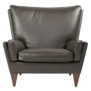 Fotel V11 Smooth leather coffee Gubi
