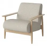 Fotel Visti Nantes Light Beige dąb bielony Bolia