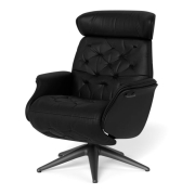 Fotel Wypoczynkowy Volden Function High Platin Black Flexlux