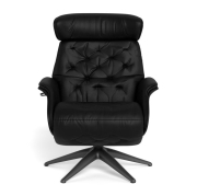 Fotel Wypoczynkowy Volden Function High Platin Black Flexlux