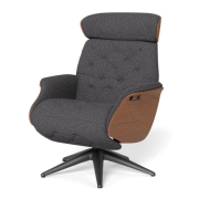 Fotel Wypoczynkowy Volden Function High Anthracite Grey Flexlux