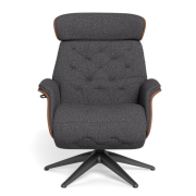Fotel Wypoczynkowy Volden Function High Anthracite Grey Flexlux