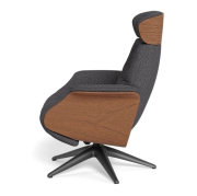 Fotel Wypoczynkowy Volden Function High Anthracite Grey Flexlux