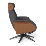 Fotel Wypoczynkowy Volden Function High Anthracite Grey Flexlux