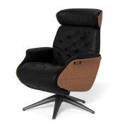 Fotel Wypoczynkowy Volden Function High Omaha Black Flexlux