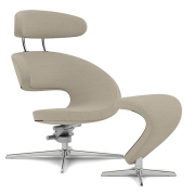 Fotel ergonomiczny Peel z podnóżkiem szary Varier