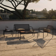 Fotel ogrodowy Dapple brązowy Ferm Living