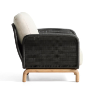 Fotel ogrodowy Alipa ciemnoszary kave home