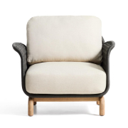 Fotel ogrodowy Alipa ciemnoszary kave home