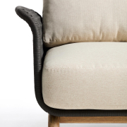 Fotel ogrodowy Alipa ciemnoszary kave home