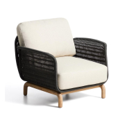 Fotel ogrodowy Alipa ciemnoszary kave home