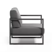 Fotel ogrodowy Comova ciemnoszary kave home