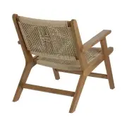 Fotel ogrodowy Geralda ciemny akacjowy kave home
