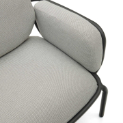Fotel ogrodowy Joncols jasnoszary kave home