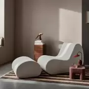Fotel ogrodowy Rouli złamana biel Ferm Living