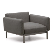 Fotel ogrodowy Sorells ciemnoszary kave home
