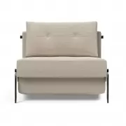 Fotel rozkładany Cubed Alu Blida Sand Grey Innovation