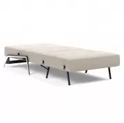 Fotel rozkładany Cubed Alu Blida Sand Grey Innovation