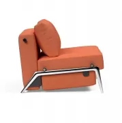 Fotel rozkładany Cubed chromowana podstawa Argus Rust Innovation