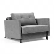 Fotel rozkładany Cubed z podłokietnikiem Twist Granite Innovation