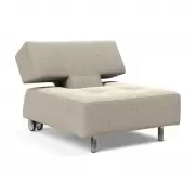 Fotel rozkładany Long Horn boucle beige innovation