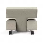 Fotel rozkładany Long Horn boucle beige innovation