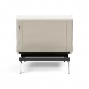 Fotel rozkładany Splitback Boucle Off-White chrom Innovation