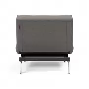 Fotel rozkładany Splitback Dance Grey chrom Innovation
