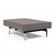 Fotel rozkładany Splitback Dance Grey chrom Innovation