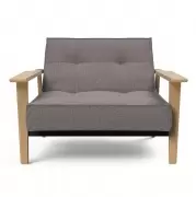 Fotel rozkładany Splitback Frej dąb naturalny Dance Grey Innovation