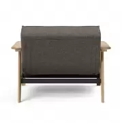 Fotel rozkładany Splitback Frej dąb naturalny Dark Grey Innovation