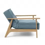 Fotel rozkładany Splitback Frej dąb naturalny Light Blue Innovation