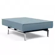 Fotel rozkładany Splitback Light Blue chrom Innovation