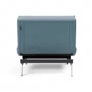 Fotel rozkładany Splitback Light Blue chrom Innovation