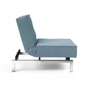 Fotel rozkładany Splitback Light Blue chrom Innovation