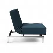 Fotel rozkładany Splitback Navy Blue chrom Innovation