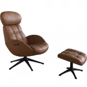 Fotel Wypoczynkowy Chester Omaha Cognac Brown Flexlux