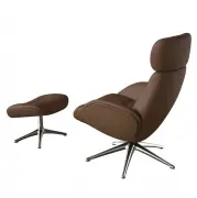 Fotel wypoczynkowy Elegant Modern Cognac Brown Flexlux