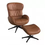 Fotel wypoczynkowy Haze Savoy Cognac brown leather Flexlux