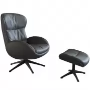 Fotel wypoczynkowy Haze Savoy Grey leather Flexlux