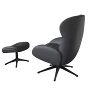 Fotel wypoczynkowy Haze Savoy Grey leather Flexlux
