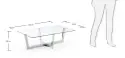 STOLIK KAWOWY PLUM CHROME kave home