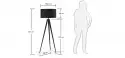 LAMPA PODŁOGOWA UZAGI BLACK KAVE HOME