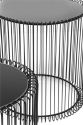 STOLIK WIRE BLACK 2 SET KARE DESIGN