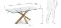 Stół Arya 100x180 cm kave home