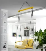 Huśtawka ogrodowa Lisa Swing pomarańczowa Scab Design